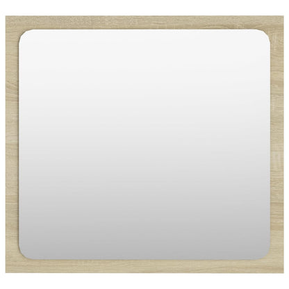 Specchio da Bagno Rovere Sonoma 40x1,5x37 cm Legno Multistrato