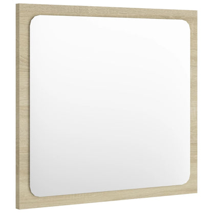 Specchio da Bagno Rovere Sonoma 40x1,5x37 cm Legno Multistrato
