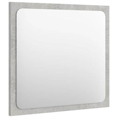 Specchio da Bagno Grigio Cemento 40x1,5x37cm Legno Multistrato