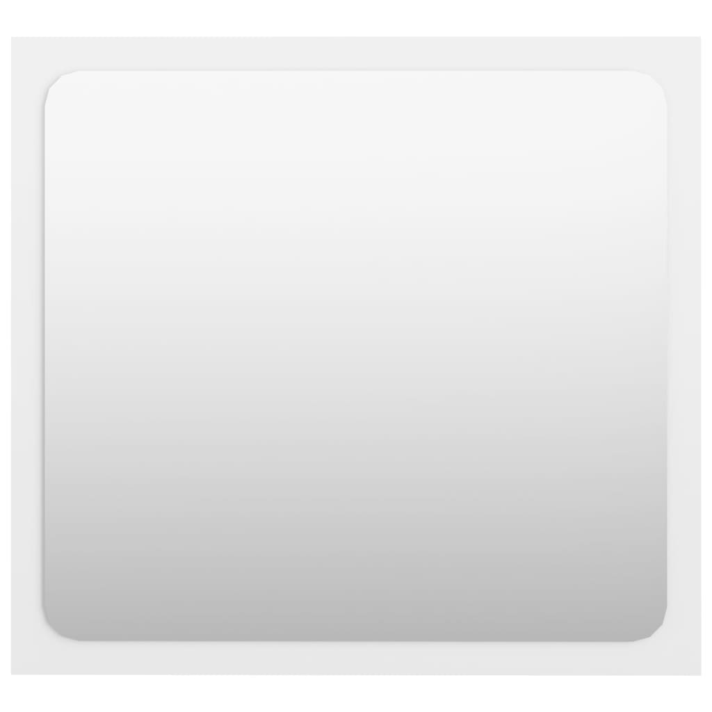 Specchio da Bagno Bianco Lucido 40x1,5x37 cm Legno Multistrato