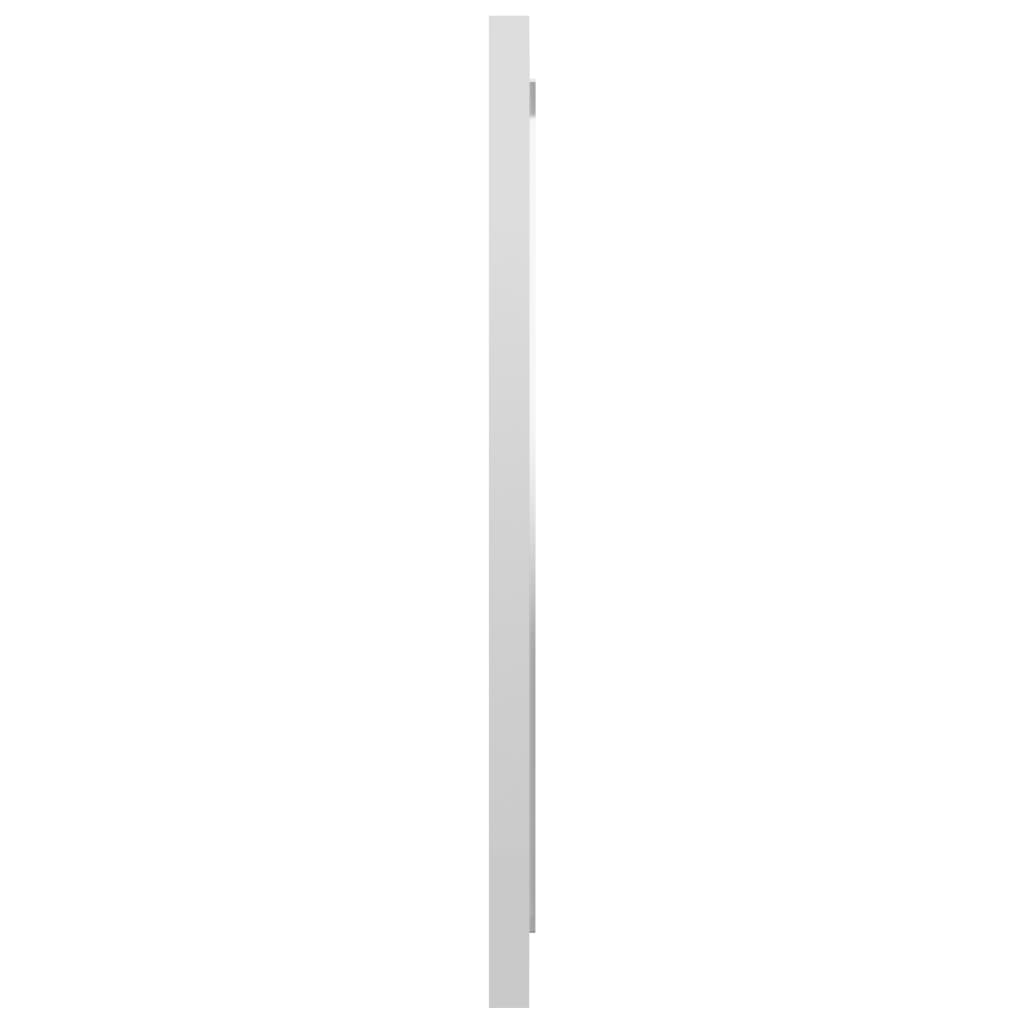 Specchio da Bagno Bianco Lucido 40x1,5x37 cm Legno Multistrato
