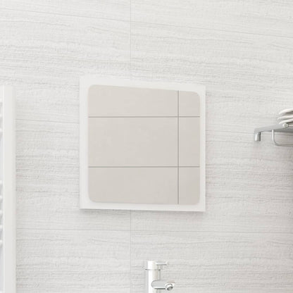 Specchio da Bagno Bianco Lucido 40x1,5x37 cm Legno Multistrato