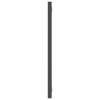 Specchio da Bagno Grigio 60x1,5x37 cm in Legno Multistrato