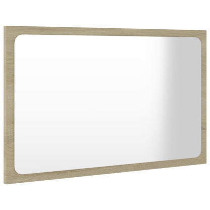 Specchio da Bagno Rovere Sonoma 60x1,5x37 cm Legno Multistrato