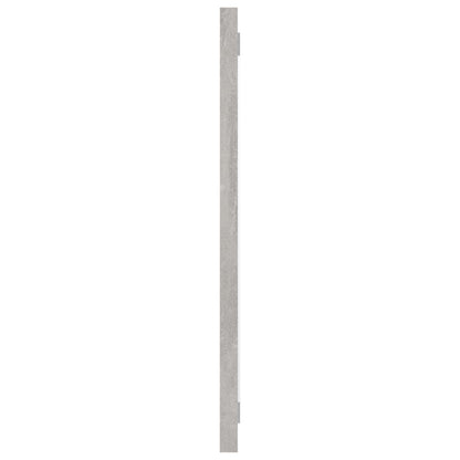Specchio da Bagno Grigio Cemento 60x1,5x37 cm Legno Multistrato