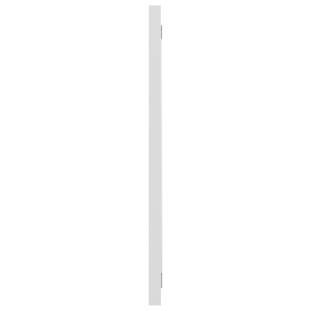 Specchio da Bagno Bianco 80x1,5x37 cm in Legno Multistrato