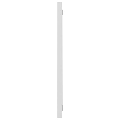 Specchio da Bagno Bianco 80x1,5x37 cm in Legno Multistrato