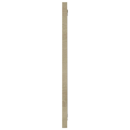Specchio da Bagno Rovere Sonoma 80x1,5x37 cm Legno Multistrato