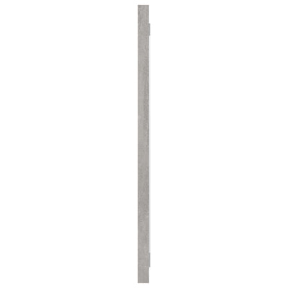 Specchio da Bagno Grigio Cemento 80x1,5x37 cm Legno Multistrato