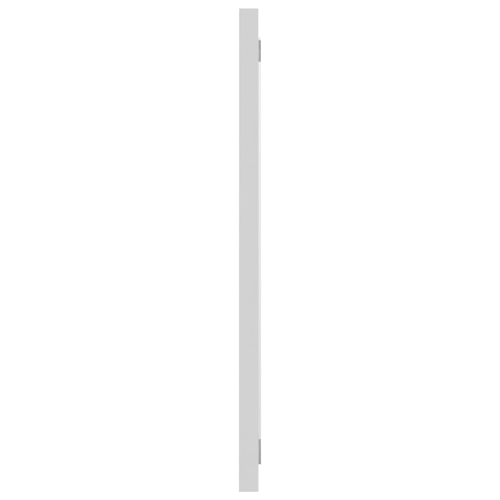 Specchio da Bagno Bianco 90x1,5x37 cm in Legno Multistrato