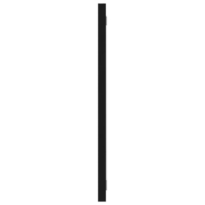 Specchio da Bagno Nero 90x1,5x37 cm in Legno Multistrato