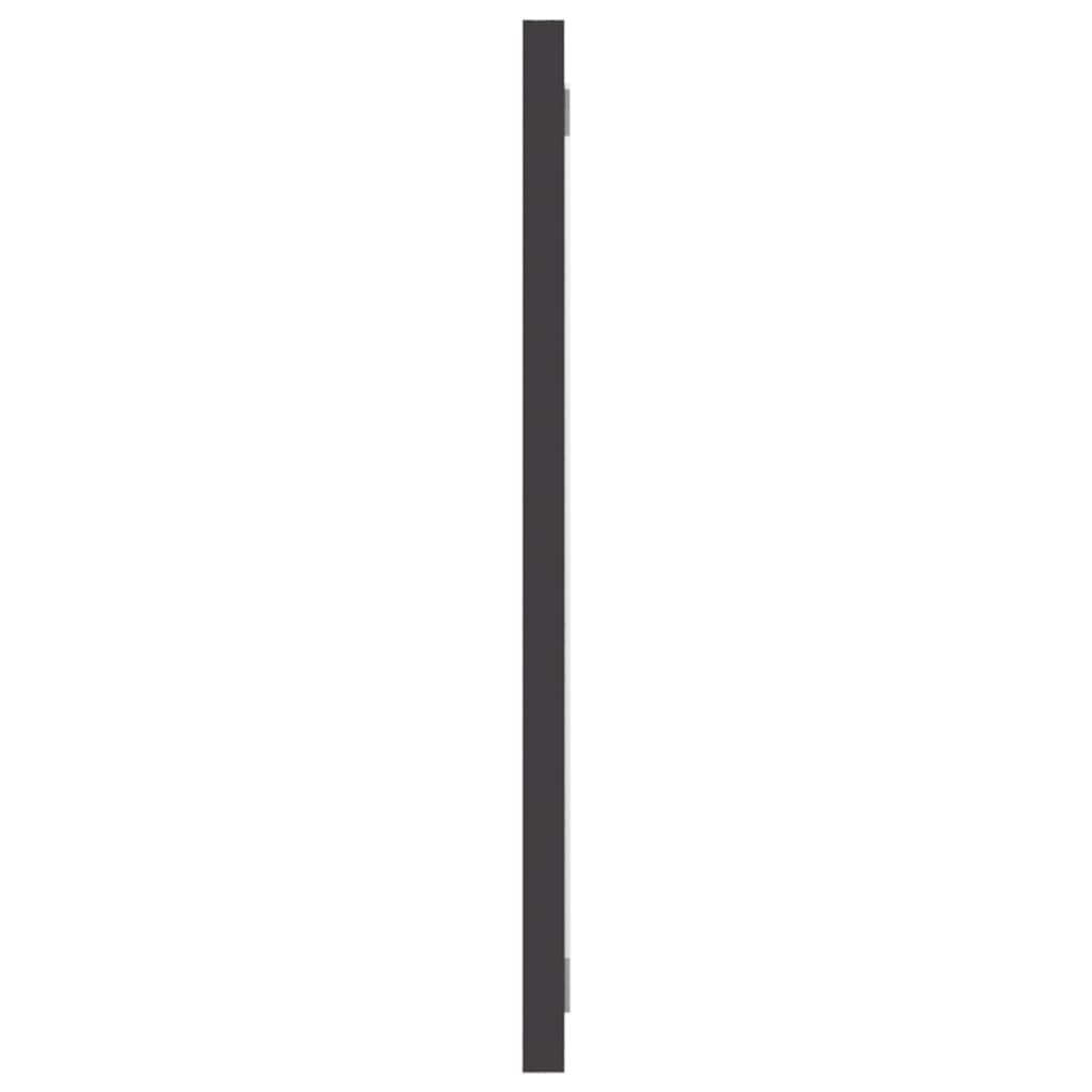 Specchio da Bagno Grigio 90x1,5x37 cm in Legno Multistrato