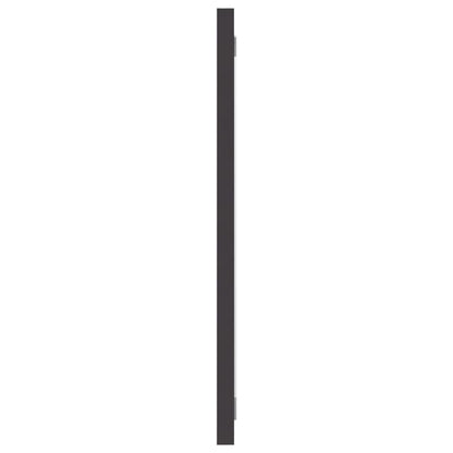 Specchio da Bagno Grigio 90x1,5x37 cm in Legno Multistrato