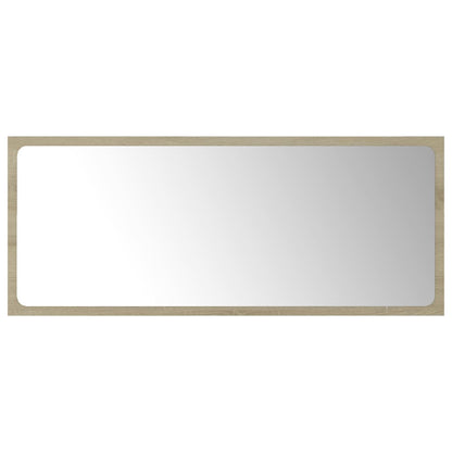 Specchio da Bagno Rovere Sonoma 90x1,5x37 cm Legno Multistrato