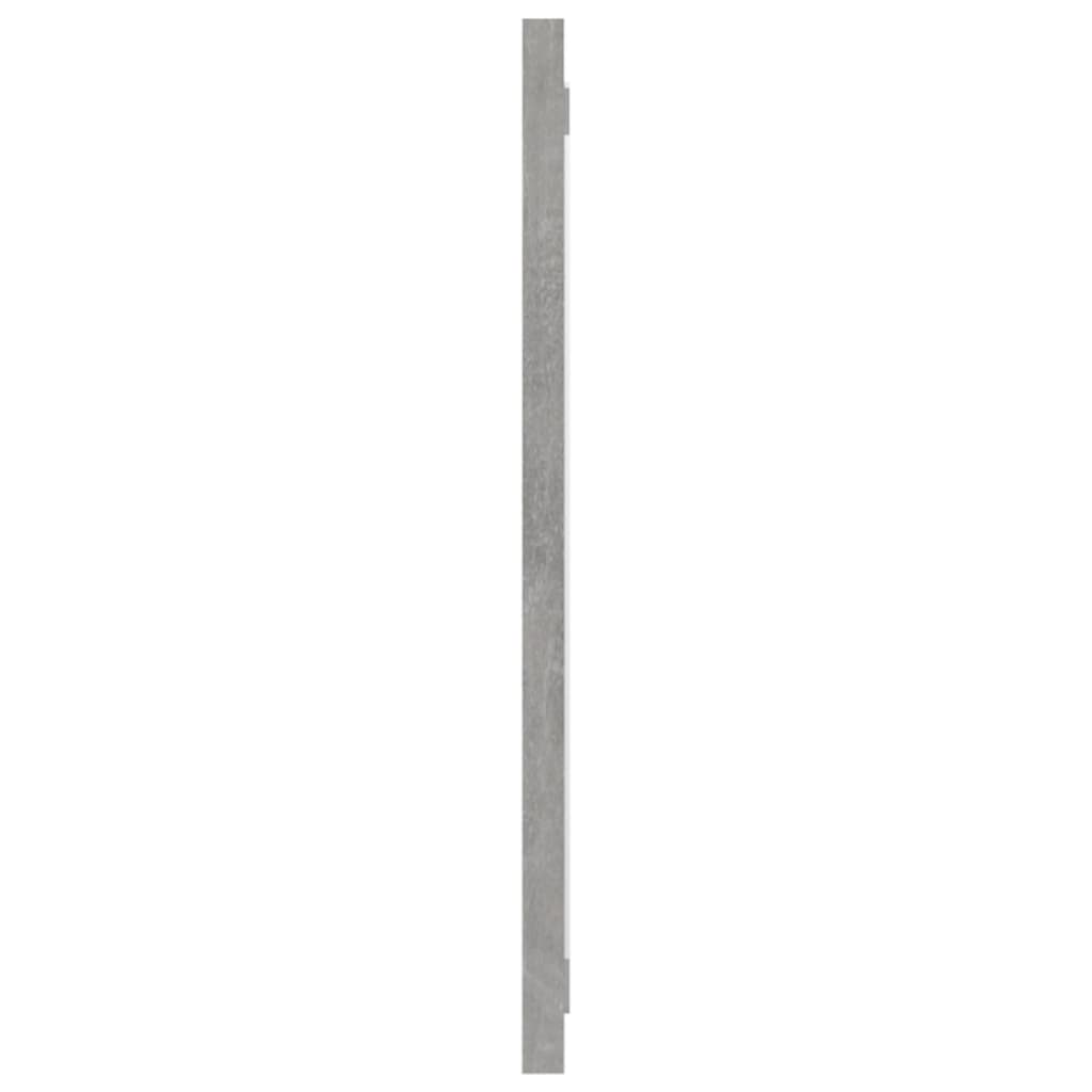 Specchio da Bagno Grigio Cemento 90x1,5x37 cm Legno Multistrato