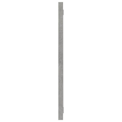 Specchio da Bagno Grigio Cemento 90x1,5x37 cm Legno Multistrato