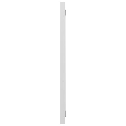 Specchio da Bagno Bianco Lucido 90x1,5x37 cm Legno Multistrato