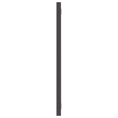 Specchio da Bagno Grigio 100x1,5x37 cm in Legno Multistrato