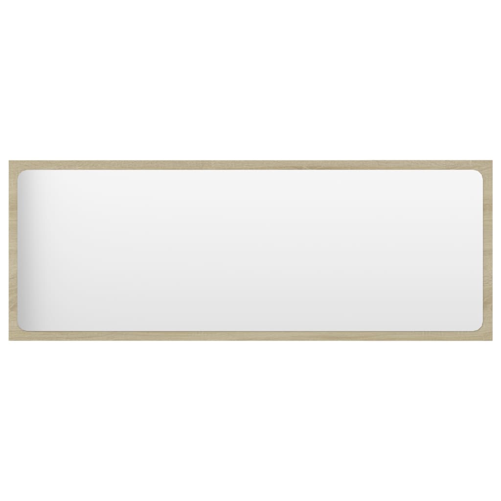Specchio da Bagno Rovere Sonoma 100x1,5x37 cm Legno Multistrato