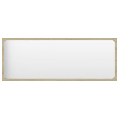 Specchio da Bagno Rovere Sonoma 100x1,5x37 cm Legno Multistrato