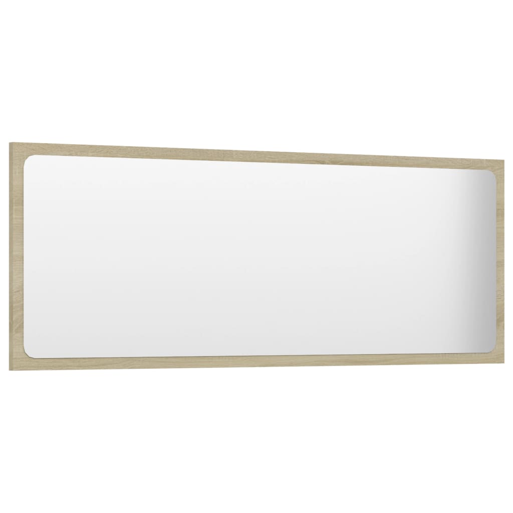 Specchio da Bagno Rovere Sonoma 100x1,5x37 cm Legno Multistrato