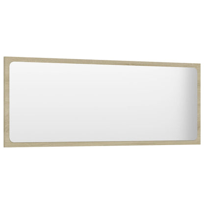 Specchio da Bagno Rovere Sonoma 100x1,5x37 cm Legno Multistrato