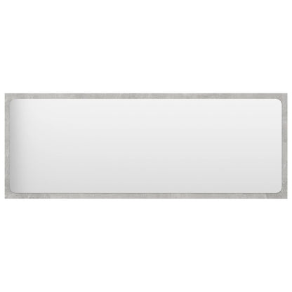 Specchio da Bagno Grigio Cemento 100x1,5x37cm Legno Multistrato