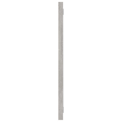 Specchio da Bagno Grigio Cemento 100x1,5x37cm Legno Multistrato