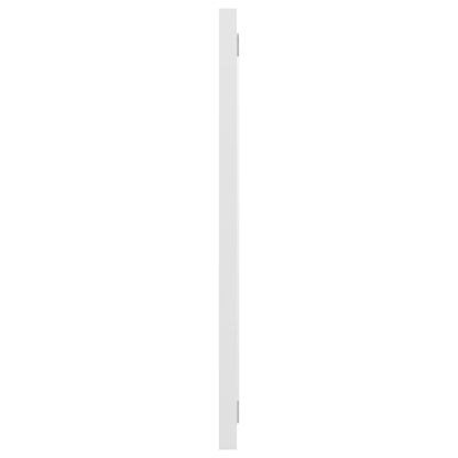 Specchio da Bagno Bianco Lucido 100x1,5x37 cm Legno Multistrato