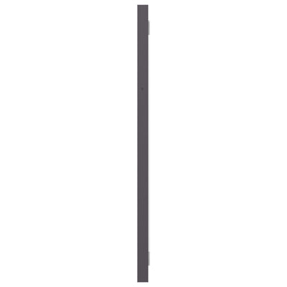 Specchio da Bagno Grigio Lucido 100x1,5x37 cm Legno Multistrato