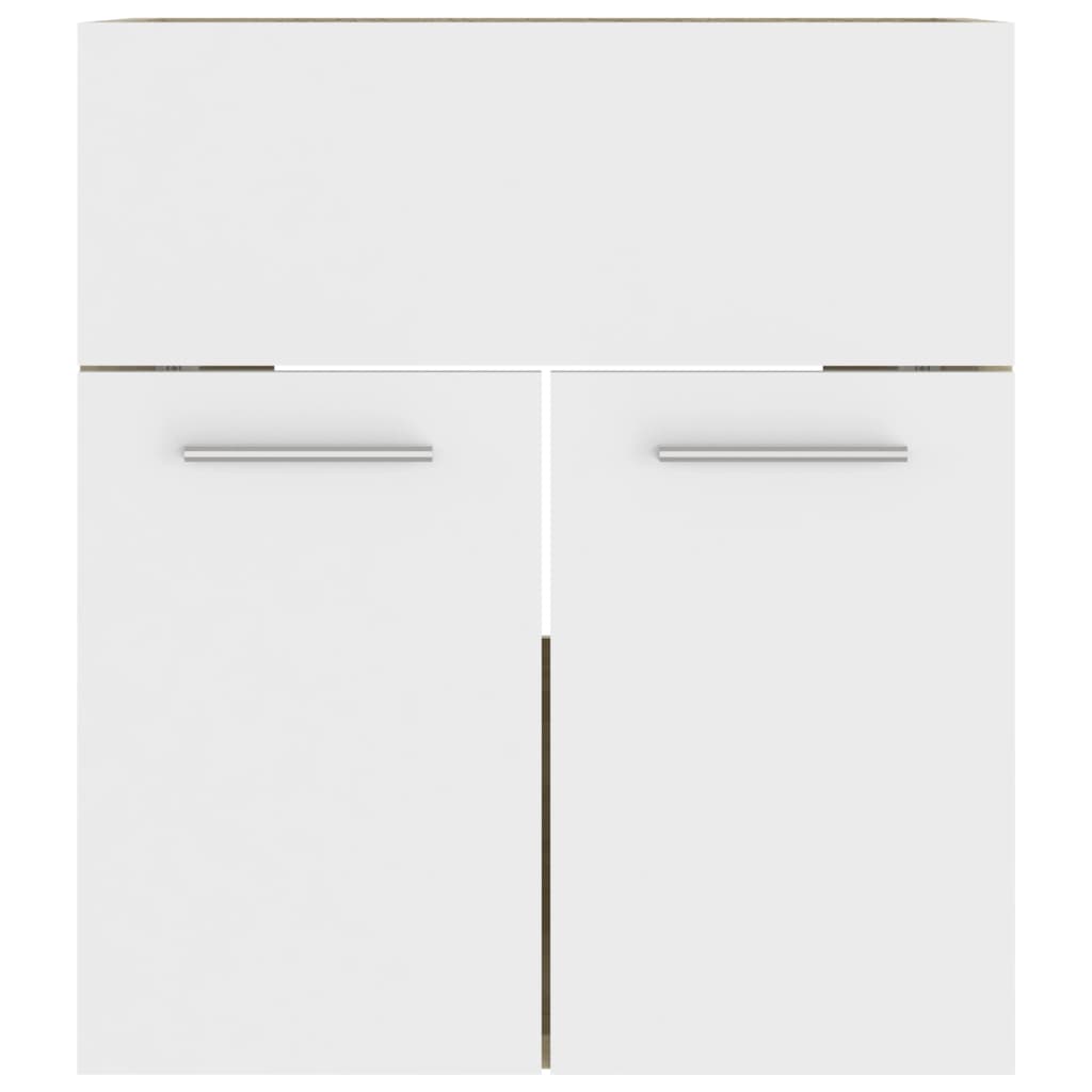 Mobile Sottolavabo Bianco Rovere Sonoma 41x38,5x46 Multistrato