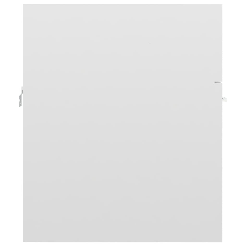 Mobile Sottolavabo Bianco Lucido 41x38,5x46cm Legno Multistrato