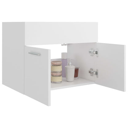 Mobile Sottolavabo Bianco 60x38,5x46 cm in Legno Multistrato