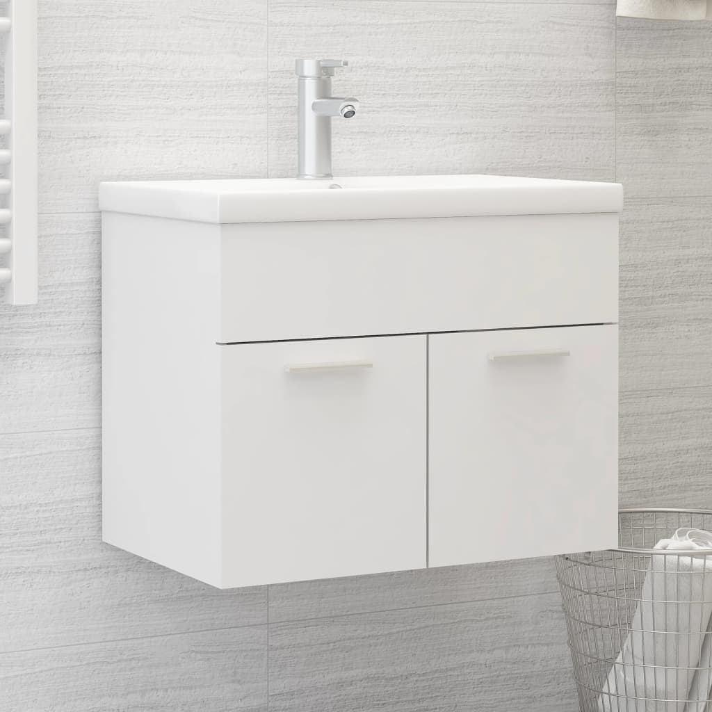 Mobile Sottolavabo Bianco 60x38,5x46 cm in Legno Multistrato