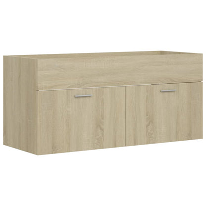 Mobile Lavabo Rovere Sonoma 100x38,5x46 cm in Legno Multistrato