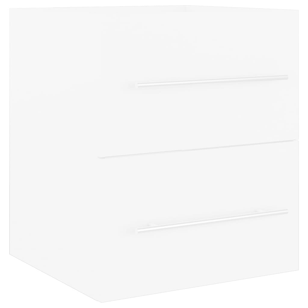 Mobile Lavabo Bianco 41x38,5x48 cm in Legno Multistrato