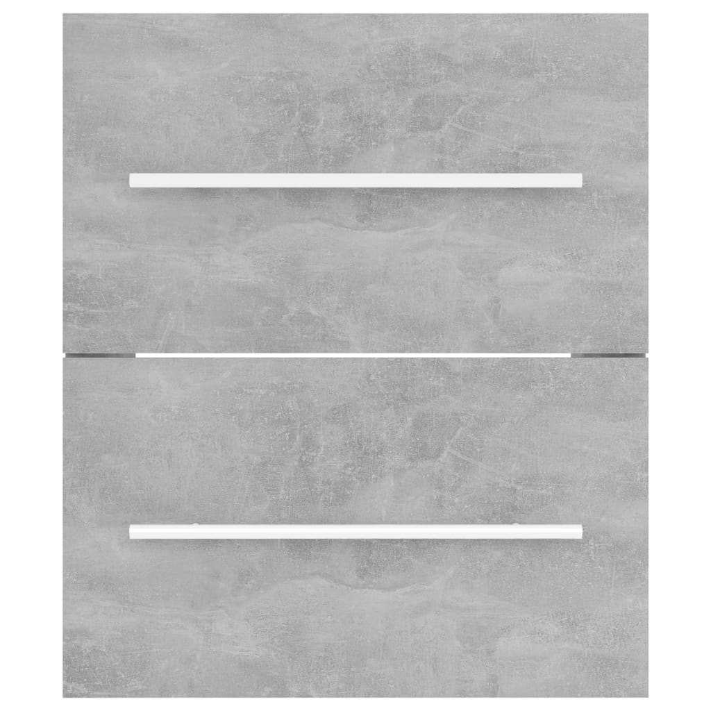Mobile Lavabo Grigio Cemento 41x38,5x48 cm in Legno Multistrato