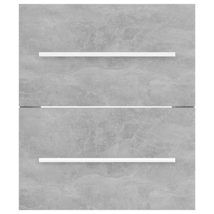 Mobile Lavabo Grigio Cemento 41x38,5x48 cm in Legno Multistrato