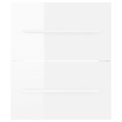 Mobile Lavabo Bianco Lucido 41x38,5x48 cm in Legno Multistrato