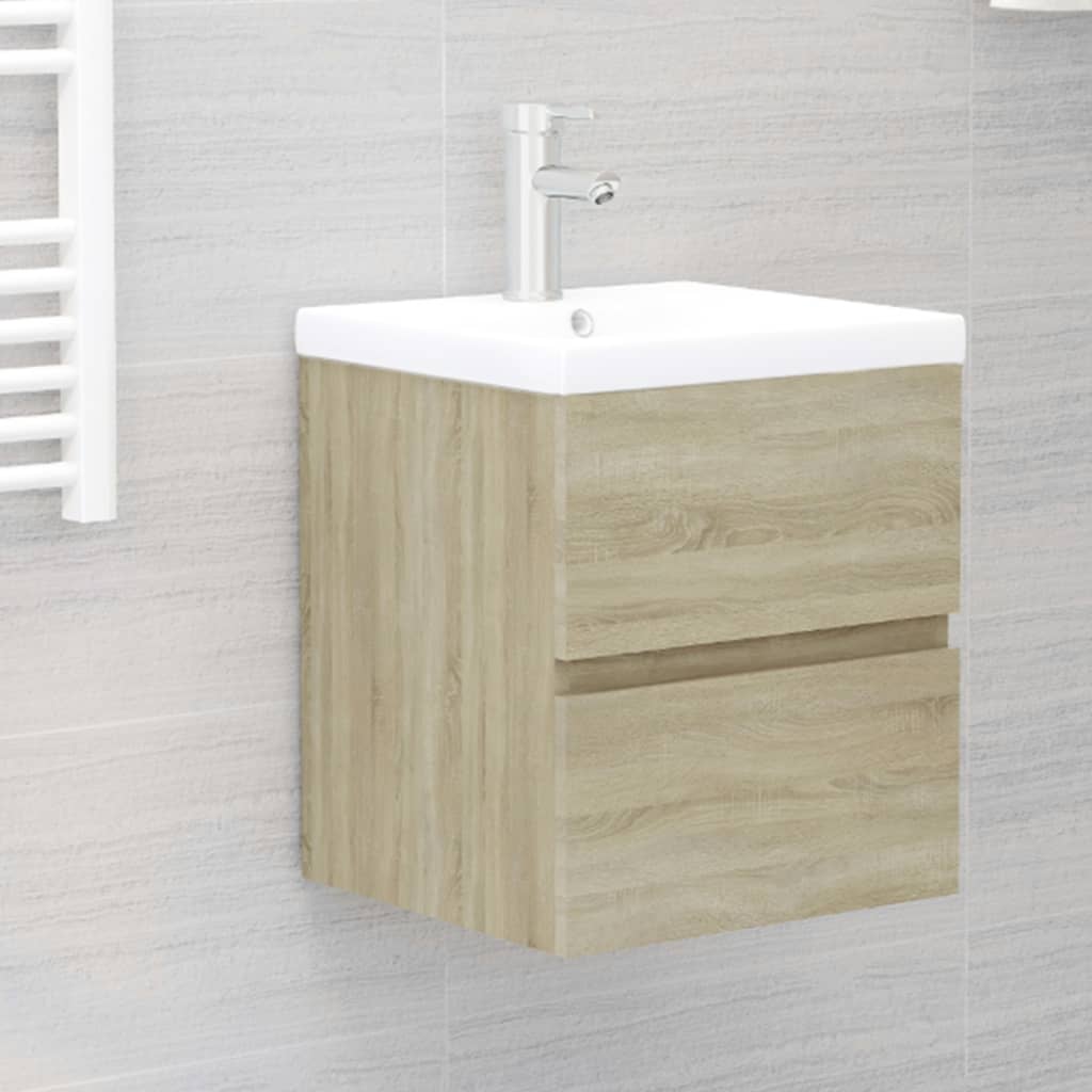 Mobile Lavabo Rovere Sonoma 41x38,5x45 cm in Legno Multistrato