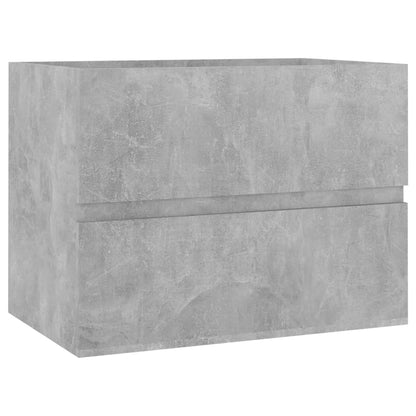 Mobile Lavabo Grigio Cemento 60x38,5x45 cm in Legno Multistrato