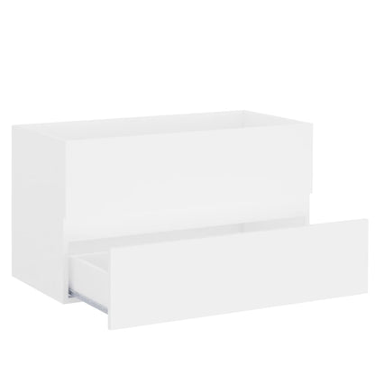 Mobile Lavabo Bianco 80x38,5x45 cm in Legno Multistrato