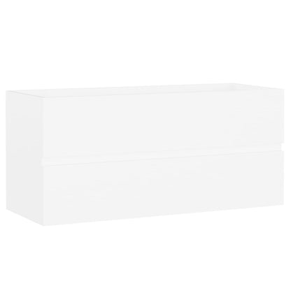 Mobile Lavabo Bianco 100x38,5x45 cm in Legno Multistrato
