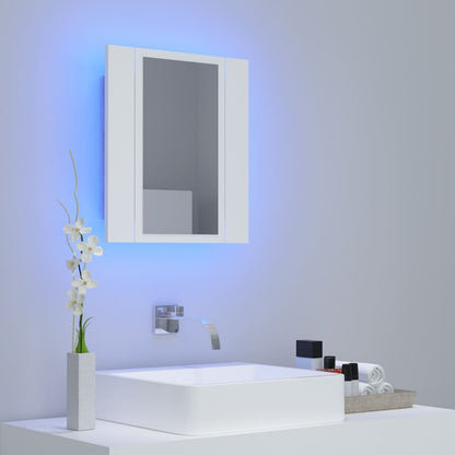 Specchio da Bagno con LED Bianco 40x12x45 cm in Acrilico