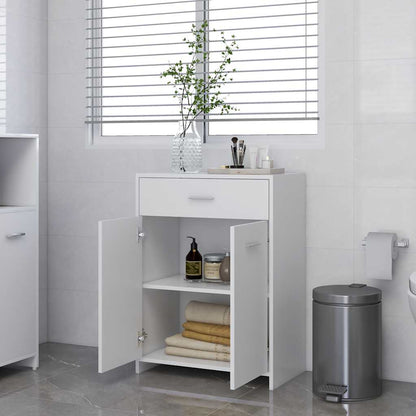 Armadio da Bagno Bianco 60x33x80 cm in Legno tecnico
