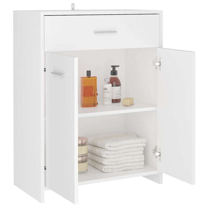 Armadio da Bagno Bianco 60x33x80 cm in Legno tecnico