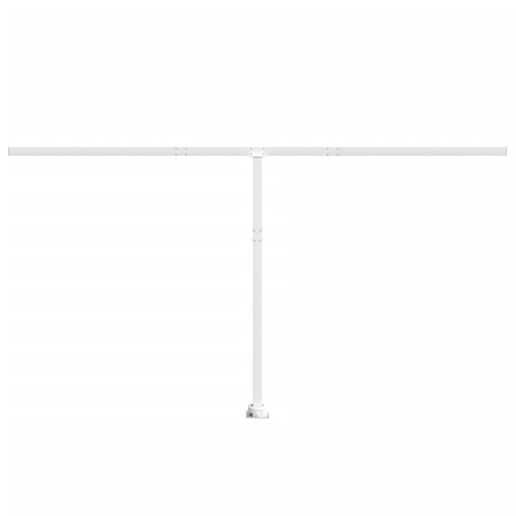 Set Pali per Tenda da Sole Bianco 450x245 cm Ferro