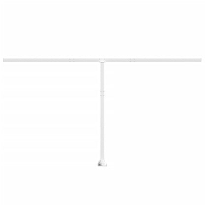 Set Pali per Tenda da Sole Bianco 450x245 cm Ferro
