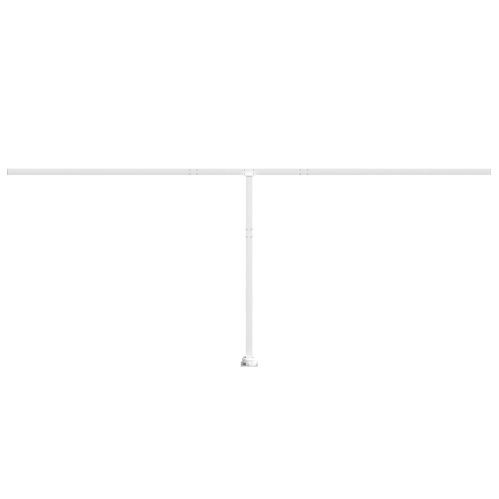 Set Pali per Tenda da Sole Bianco 600x245 cm Ferro