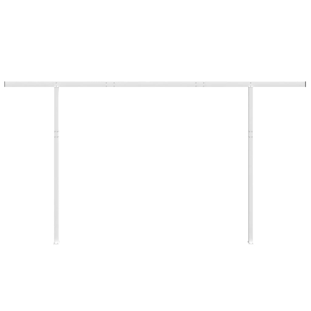 Set Pali per Tenda da Sole Bianco 450x245 cm Ferro